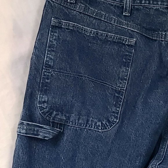Wrangler Authentic Issue Mens 38x32 Carpenter Work Denim Jeans Pants 94LSWDV - Picture 6 of 10